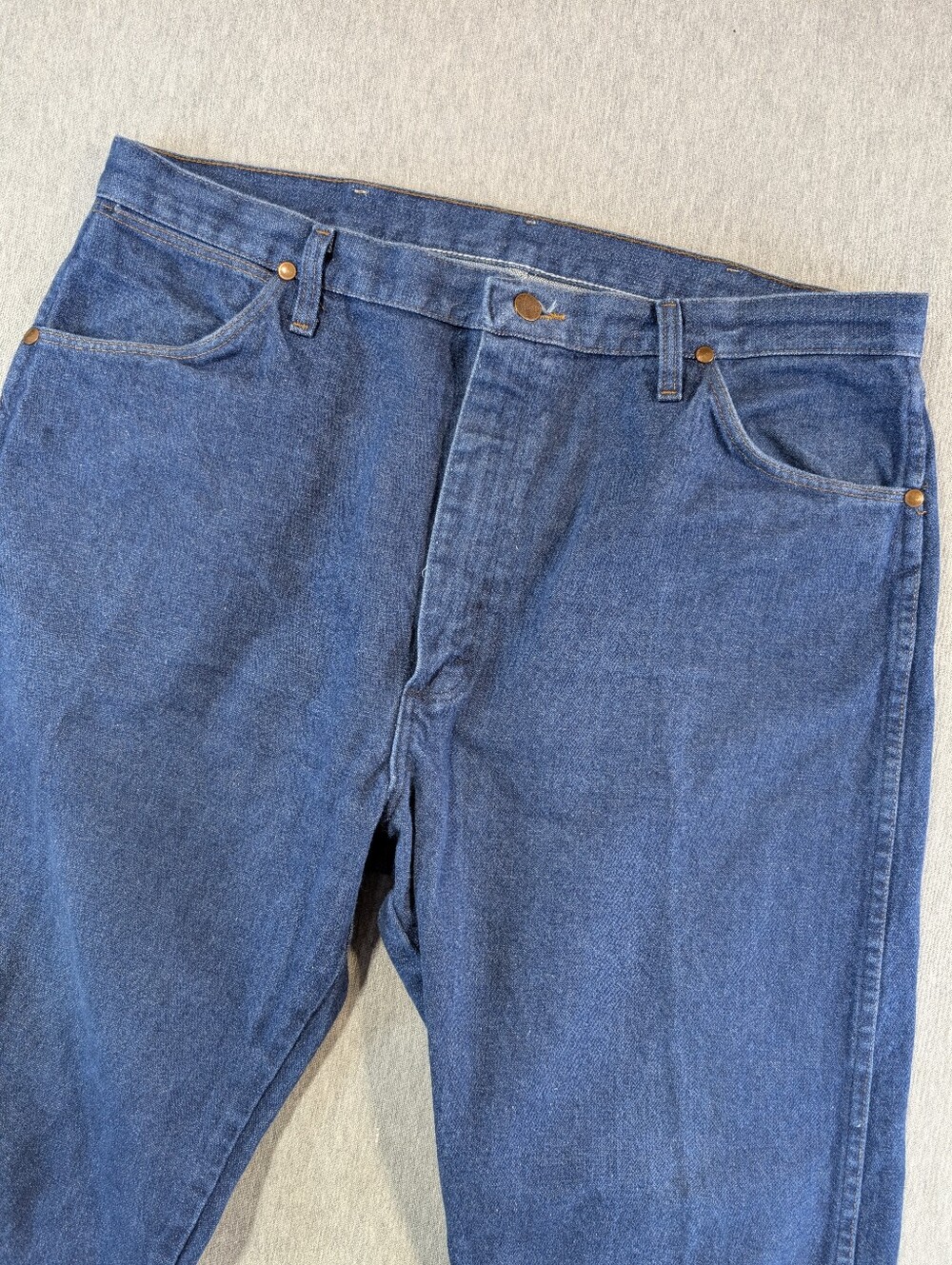 Wrangler 13MWZ Cowboy Cut Jeans Men's 38 X 34 Indigo Blue Original Fit Western